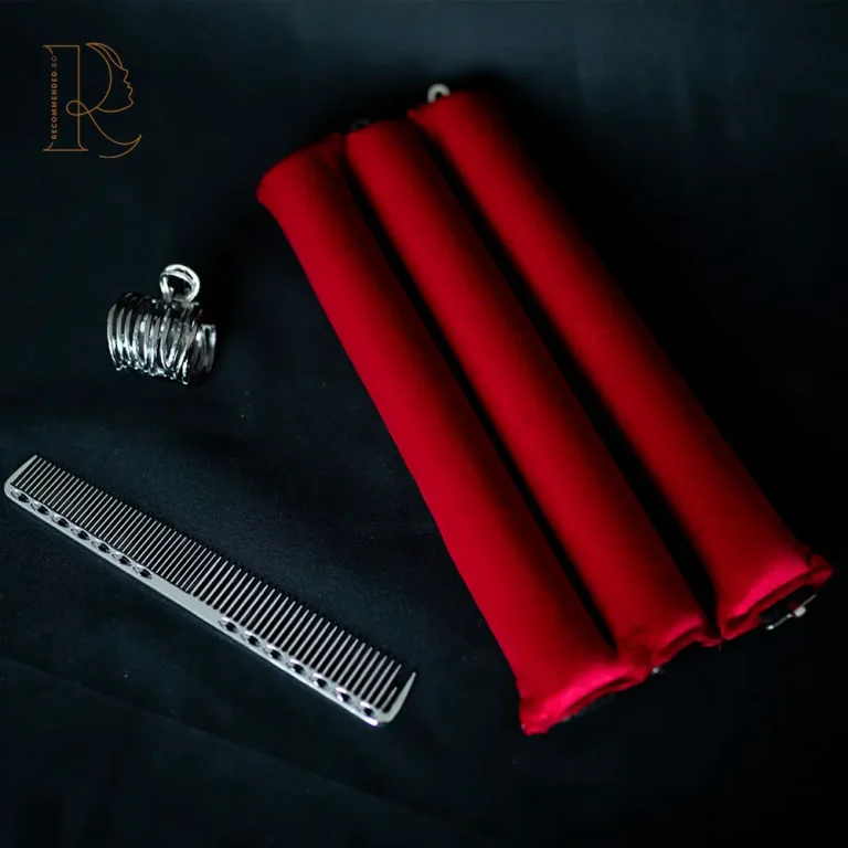 Set Blowout Crimson Red – Bigudiuri, Clamă și Pieptăn