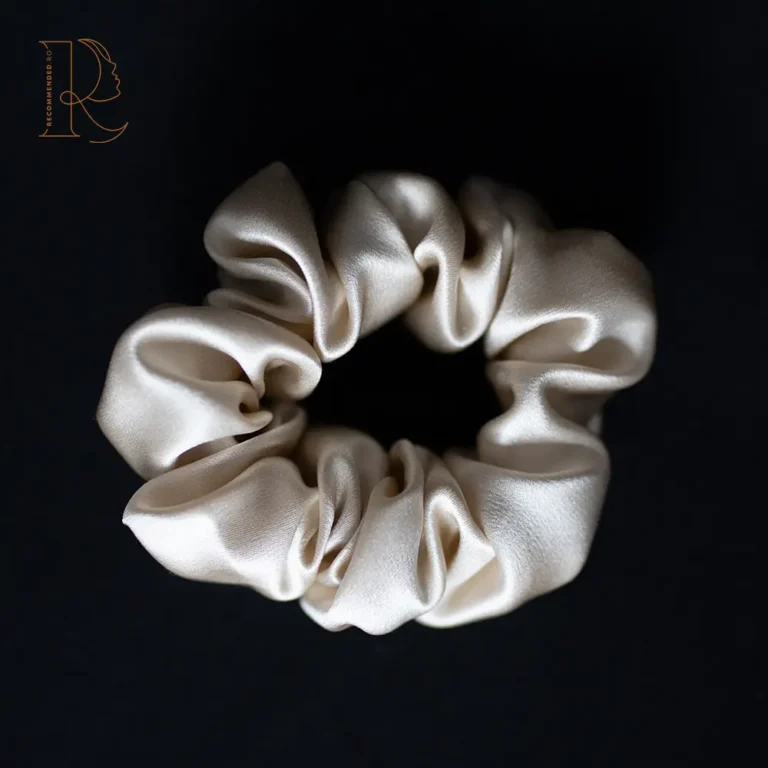 Elastic de Păr Champagne din Mătase Mulberry